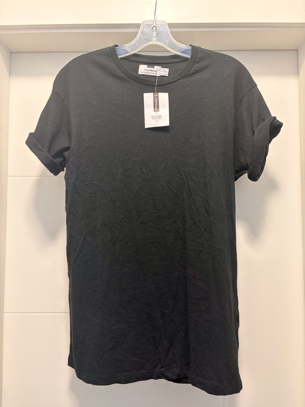 Topman Black Crewneck cuff sleeves